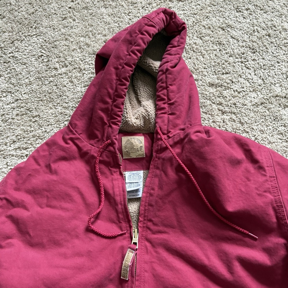 Berne Canvas‎ Pink Workwear Jacket Sharpa Lined Women's 2XL REG Faded - Picture 4 of 7